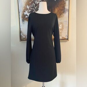 Pretty Garden long sleeve back dress size S EC